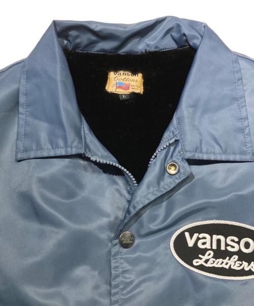 VANSON（バンソン）VANSON (バンソン) CUSTOM BOA LINING COACH JACKET ブルー サイズ:Lの古着・服飾アイテム