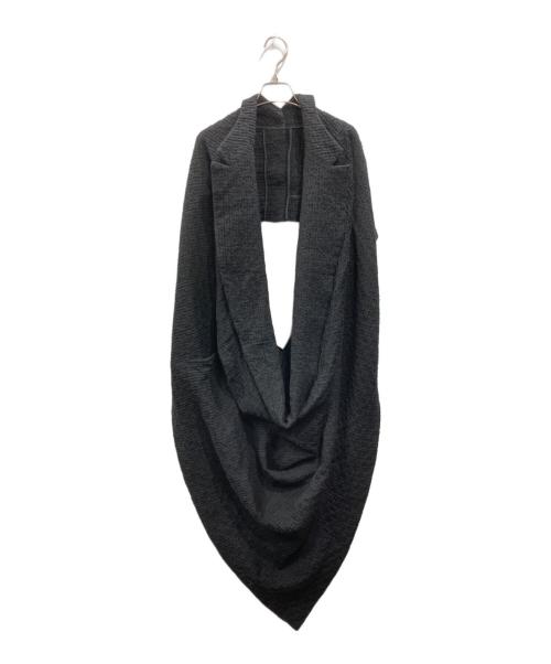 LIMI feu（リミフゥ）LIMI feu (リミフゥ) 変形シルエットアンゴラ混ポンチョ ブラック サイズ:Sの古着・服飾アイテム