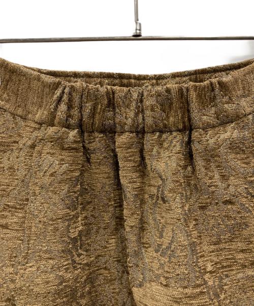 Ameri（アメリ）AMERI (アメリ) DAMASK DIMENSIONAL SKIRT ゴールド サイズ:不明の古着・服飾アイテム