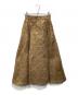 AMERI（アメリ）の古着「DAMASK DIMENSIONAL SKIRT」｜ゴールド