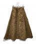 AMERI (アメリ) DAMASK DIMENSIONAL SKIRT ゴールド サイズ:不明：7000円
