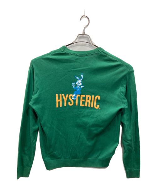 Hysteric Glamour（ヒステリックグラマー）Hysteric Glamour (ヒステリックグラマー) ニットカーディガン グリーン サイズ:SIZE XLの古着・服飾アイテム