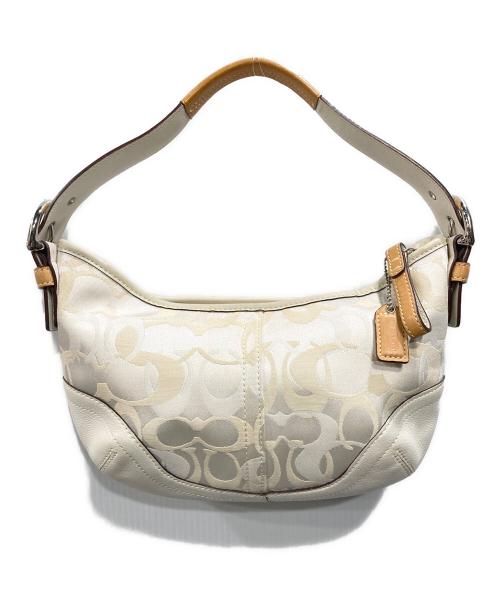 COACH（コーチ）COACH (コーチ) ハンドバッグ アイボリーの古着・服飾アイテム