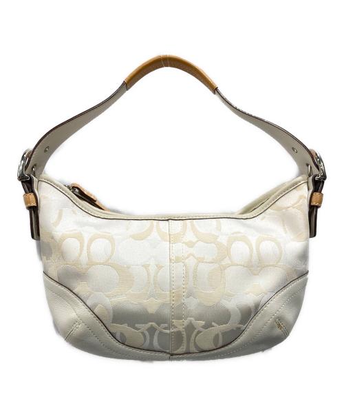 COACH（コーチ）COACH (コーチ) ハンドバッグ アイボリーの古着・服飾アイテム