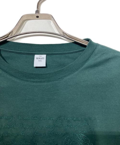 Berluti（ベルルッティ）Berluti (ベルルッティ) 刺繍Tシャツ グリーン サイズ:SIZE Sの古着・服飾アイテム
