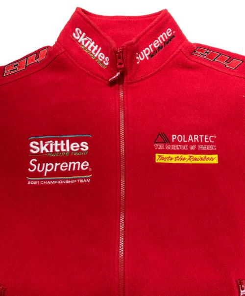 SUPREME（シュプリーム）SUPREME (シュプリーム) Skittles (スキットルズ) Polartec Jacket レッド サイズ:Largeの古着・服飾アイテム
