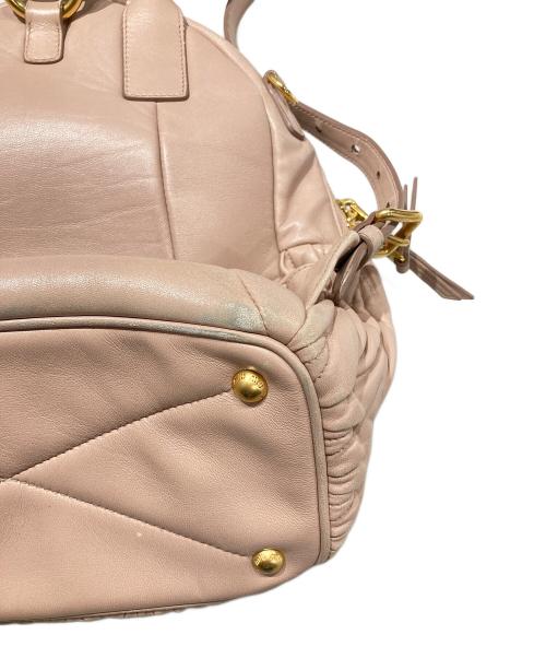 MIU MIU（ミュウミュウ）MIU MIU (ミュウミュウ) マテラッセバックパック ピンクの古着・服飾アイテム