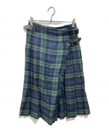 O'NEIL OF DUBLIN（オニールオブダブリン）の古着「ラップスカート」｜グリーン