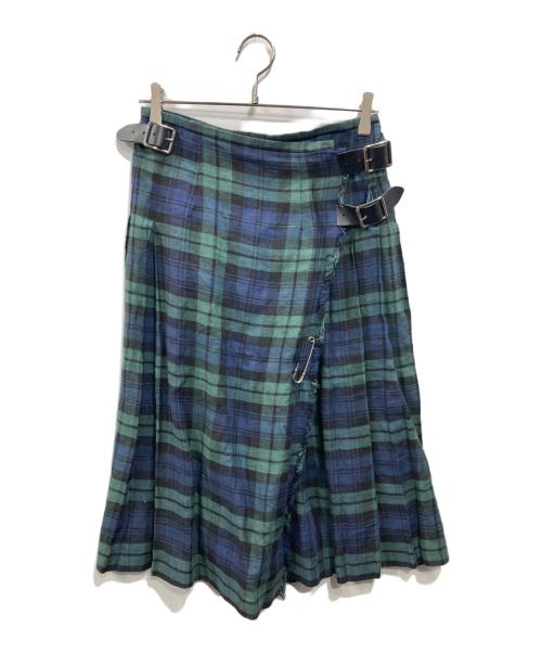O'NEIL OF DUBLIN（オニールオブダブリン）O'NEIL OF DUBLIN (オニールオブダブリン) ラップスカート グリーン サイズ:SIZE 8の古着・服飾アイテム