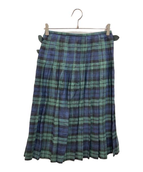 O'NEIL OF DUBLIN（オニールオブダブリン）O'NEIL OF DUBLIN (オニールオブダブリン) ラップスカート グリーン サイズ:SIZE 8の古着・服飾アイテム