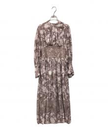 HER LIP TO（ハーリップトゥ）の古着「Le Camelia Pleated Dress」｜ピンク