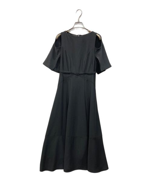 HER LIP TO（ハーリップトゥ）Her lip to (ハーリップトゥ) Adelaide Slit Sleeve Belted Dress ブラック サイズ:Sの古着・服飾アイテム
