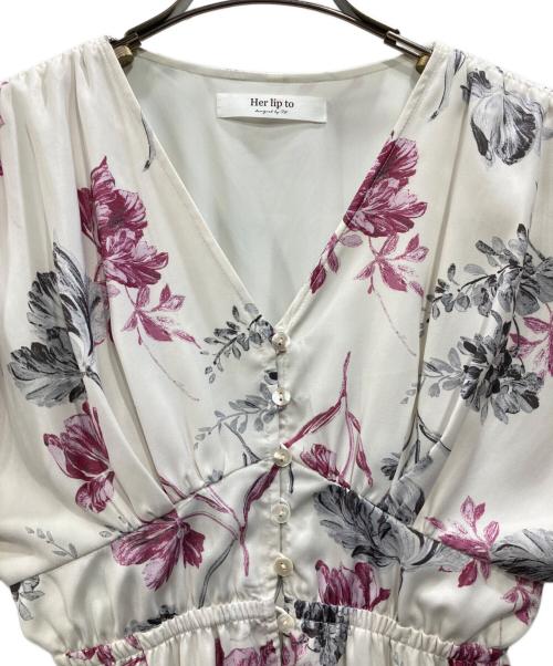 HER LIP TO（ハーリップトゥ）HER LIP TO (ハーリップトゥ) Full Of Love Long Dress ホワイト サイズ:Sの古着・服飾アイテム