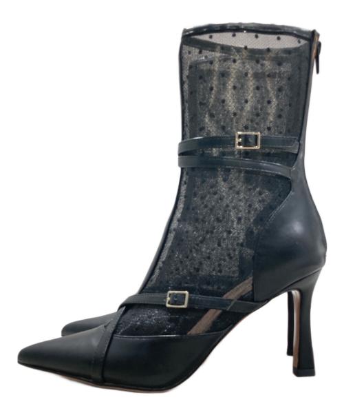 HER LIP TO（ハーリップトゥ）Her lip to (ハーリップトゥ) Double Belt Ankle Boots ブラック サイズ:38の古着・服飾アイテム