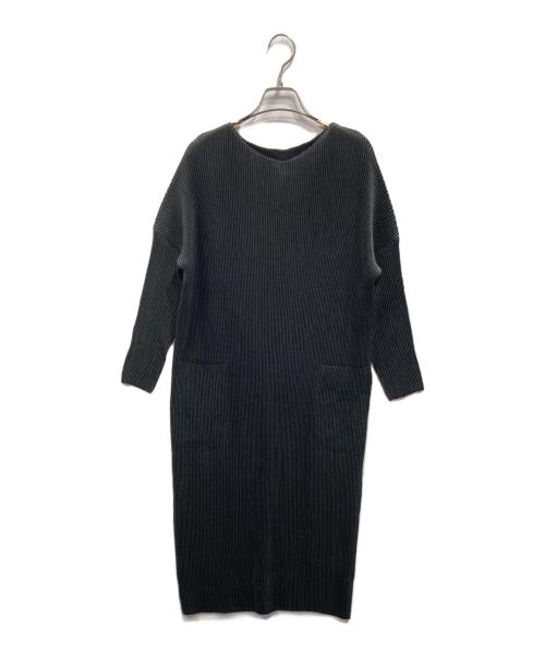 SPECCHIO（スペッチオ）SPECCHIO (スペッチオ) プリーツワンピース ブラック サイズ:40の古着・服飾アイテム