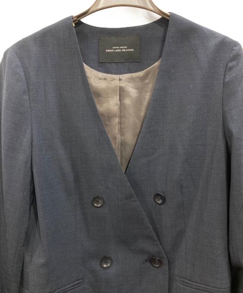 green label relaxing（グリーンレーベルリラクシング）green label relaxing (グリーンレーベルリラクシング) ダブルジャケットセットアップ ネイビー サイズ:Mの古着・服飾アイテム