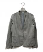 green label relaxingグリーンレーベルリラクシング）の古着「ノーカラージャケット」｜グレー