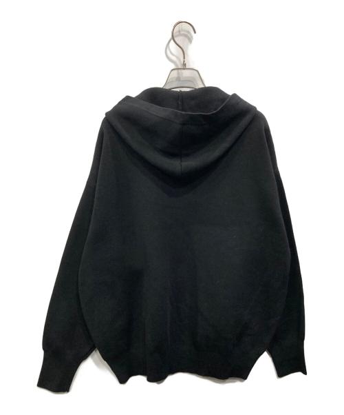 Noble（ノーブル）Noble (ノーブル) 接結タック編みフードプルオーバー2 ブラック サイズ:freeの古着・服飾アイテム