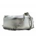 CHARLES & KEITH (チャールズアンドキース) フィロメナ キルトハートクロスボディバッグ シルバー：3500円