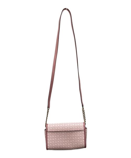 Kate Spade（ケイトスペード）Kate Spade (ケイトスペード) スペード リンク PVC レザー スモール フラップ クロスボディー ピンクの古着・服飾アイテム
