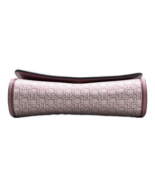 Kate Spade（ケイトスペード）Kate Spade (ケイトスペード) スペード リンク PVC レザー スモール フラップ クロスボディー ピンクの古着・服飾アイテム