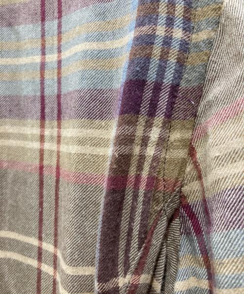 POLO RALPH LAUREN（ポロ・ラルフローレン）POLO RALPH LAUREN (ポロ・ラルフローレン) チェックシャツワンピース ブラウン サイズ:4の古着・服飾アイテム