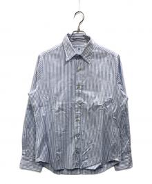 finamore×BARNEYS NEWYORK（フィナモレ×バーニーズ・ニューヨーク）の古着「ボタンダウンシャツ」｜サックスブルー