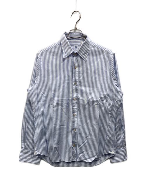 finamore（フィナモレ）finamore (フィナモレ) BARNEYS NEWYORK (バーニーズ・ニューヨーク) ボタンダウンシャツ サックスブルー サイズ:Lの古着・服飾アイテム