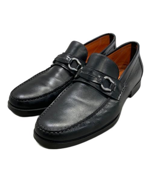 Santoni（サントーニ）Santoni (サントーニ) ホースビットローファー ブラック サイズ:8の古着・服飾アイテム
