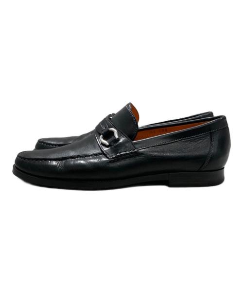 Santoni（サントーニ）Santoni (サントーニ) ホースビットローファー ブラック サイズ:8の古着・服飾アイテム