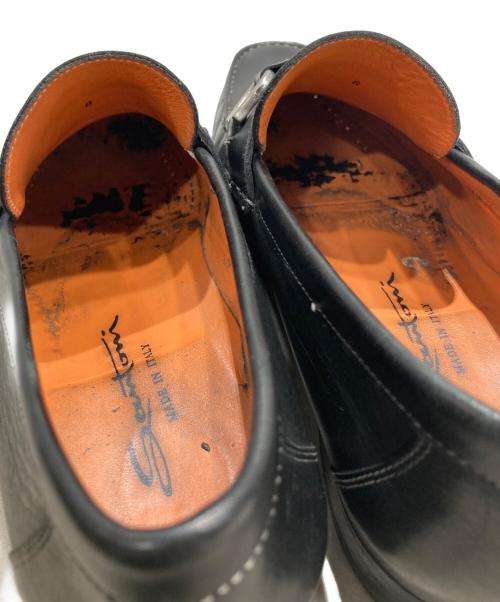 Santoni（サントーニ）Santoni (サントーニ) ホースビットローファー ブラック サイズ:8の古着・服飾アイテム
