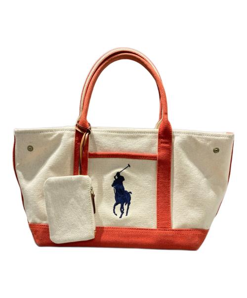RALPH LAUREN（ラルフローレン）RALPH LAUREN (ラルフローレン) トートバッグ オレンジの古着・服飾アイテム