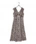 HER LIP TO（ハーリップトゥ）の古着「Lace Trimmed Floral Dress」｜ブラウン