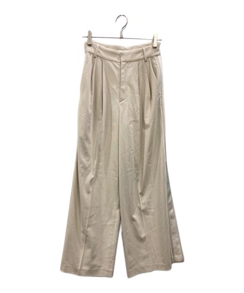 FRAY ID（フレイ アイディー）FRAY ID (フレイ アイディー) サイドラインワイドパンツ アイボリー サイズ:Mの古着・服飾アイテム
