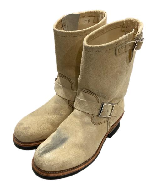 RED WING（レッドウィング）RED WING (レッドウィング) エンジニアブーツ ベージュ サイズ:8の古着・服飾アイテム