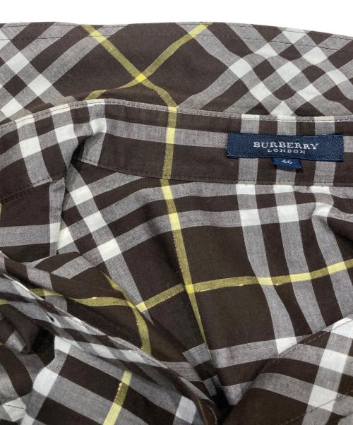 BURBERRY LONDON（バーバリーロンドン）BURBERRY LONDON (バーバリーロンドン) チェックシャツ ブラウン サイズ:46の古着・服飾アイテム