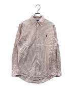 RALPH LAURENラルフローレン）の古着「ボタンダウンシャツ」｜レッド