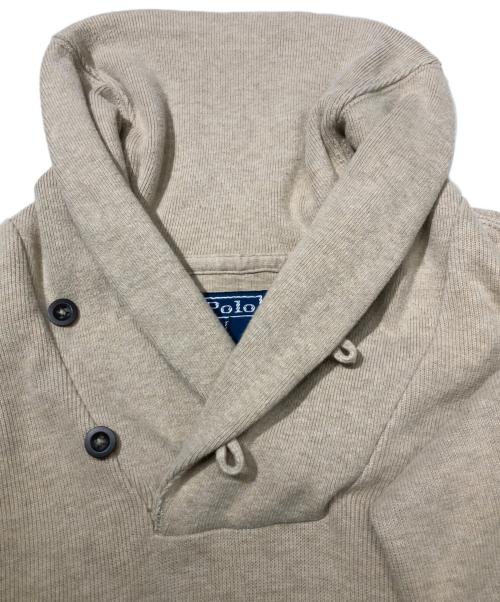 POLO RALPH LAUREN（ポロ・ラルフローレン）POLO RALPH LAUREN (ポロ・ラルフローレン) ロゴ刺繍スウェット ベージュ サイズ:Mの古着・服飾アイテム