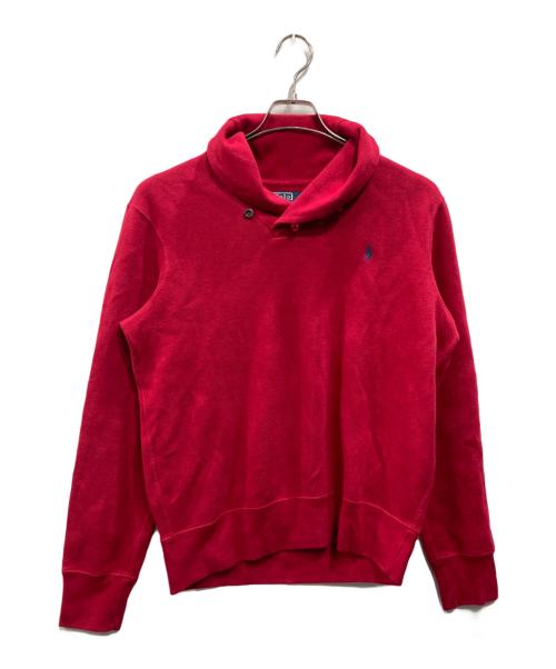 POLO RALPH LAUREN（ポロ・ラルフローレン）POLO RALPH LAUREN (ポロ・ラルフローレン) ロゴ刺繍スウェット レッド サイズ:Mの古着・服飾アイテム