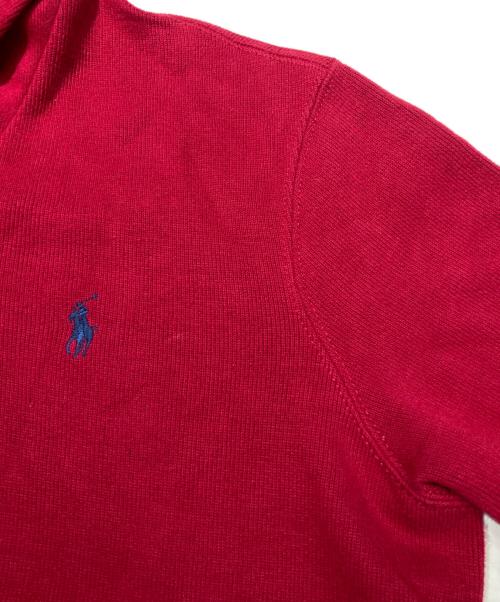 POLO RALPH LAUREN（ポロ・ラルフローレン）POLO RALPH LAUREN (ポロ・ラルフローレン) ロゴ刺繍スウェット レッド サイズ:Mの古着・服飾アイテム