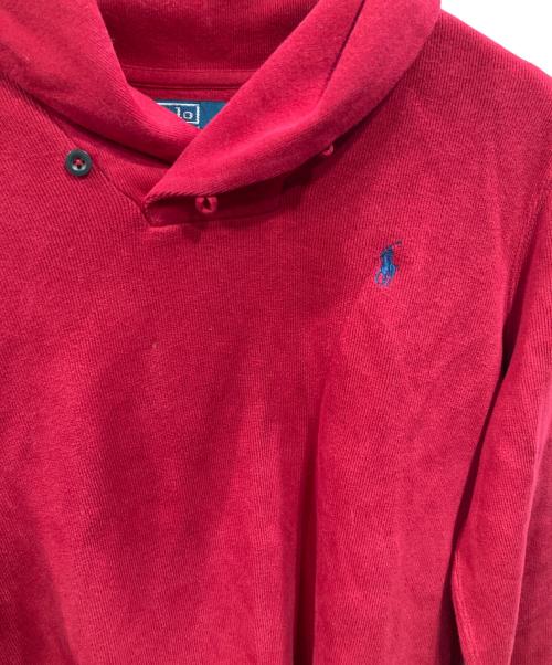 POLO RALPH LAUREN（ポロ・ラルフローレン）POLO RALPH LAUREN (ポロ・ラルフローレン) ロゴ刺繍スウェット レッド サイズ:Mの古着・服飾アイテム
