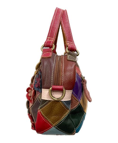 estacion（エスタシオン）ESTACION (エスタシオン) パッチワークショルダーバッグ マルチカラーの古着・服飾アイテム