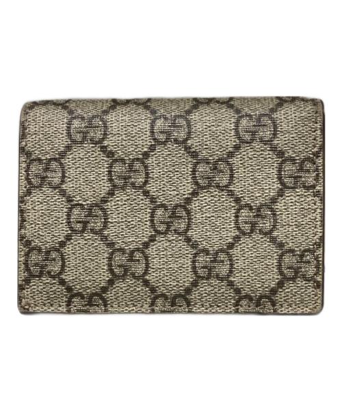 GUCCI（グッチ）GUCCI (グッチ) ダブルG カードケース ウォレット ブラウンの古着・服飾アイテム