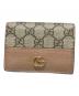 GUCCI（グッチ）の古着「ダブルG カードケース ウォレット」｜ブラウン