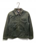 Dickiesディッキーズ）の古着「裏地ブランケットダックジャケット」｜カーキ