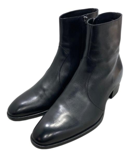 Saint Laurent Paris（サンローランパリ）Saint Laurent Paris (サンローランパリ) WYATT ZIPPED BOOTS ブラック サイズ:42の古着・服飾アイテム