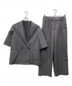 PLSTプラステ）の古着「プレミアムオックスハーフスリーブジャケット+パンツ」｜ダークグリーン