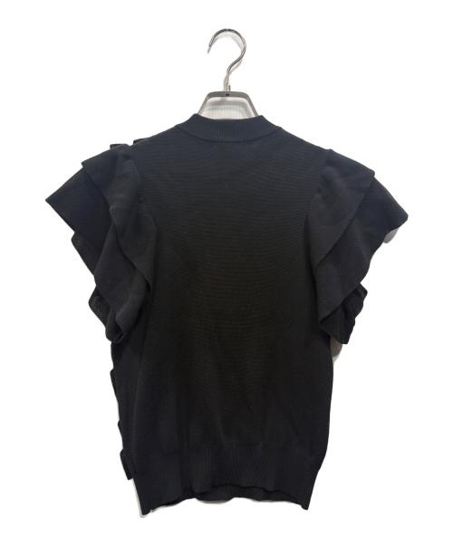 ANAYI（アナイ）ANAYI (アナイ) フリルプルオーバー ブラック サイズ:Sの古着・服飾アイテム