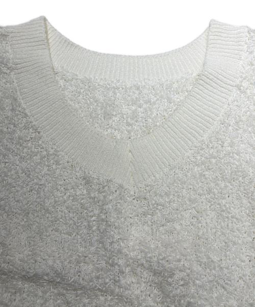 ANAYI（アナイ）ANAYI (アナイ) GIMAフェザーVプルオーバー アイボリー サイズ:Sの古着・服飾アイテム