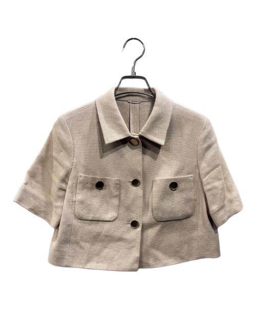 ANAYI（アナイ）ANAYI (アナイ) プリペラリネンポケットステン ジャケット ベージュ サイズ:XSの古着・服飾アイテム